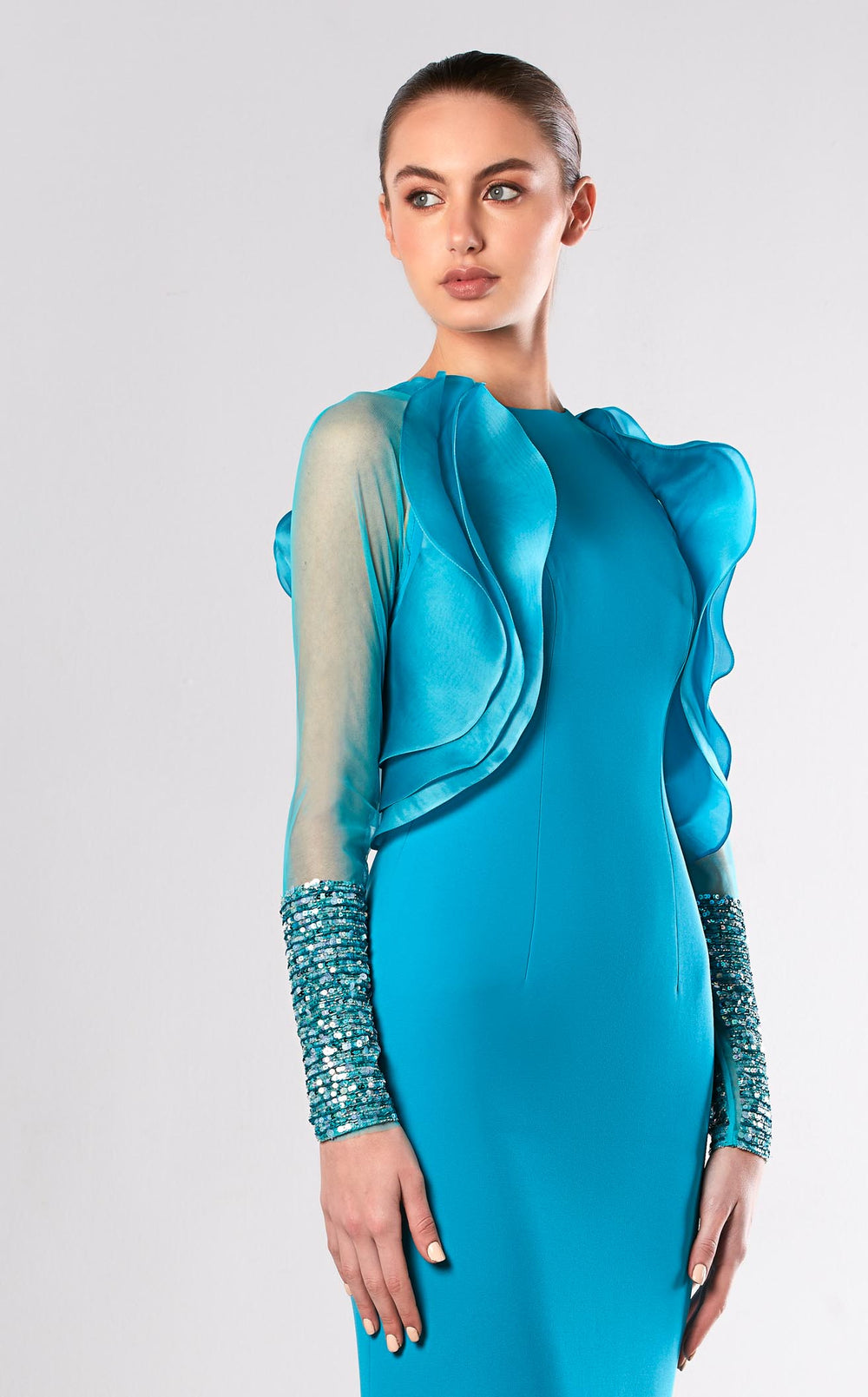 Edward Arsouni Couture FW666 Dress details - VOLAKK