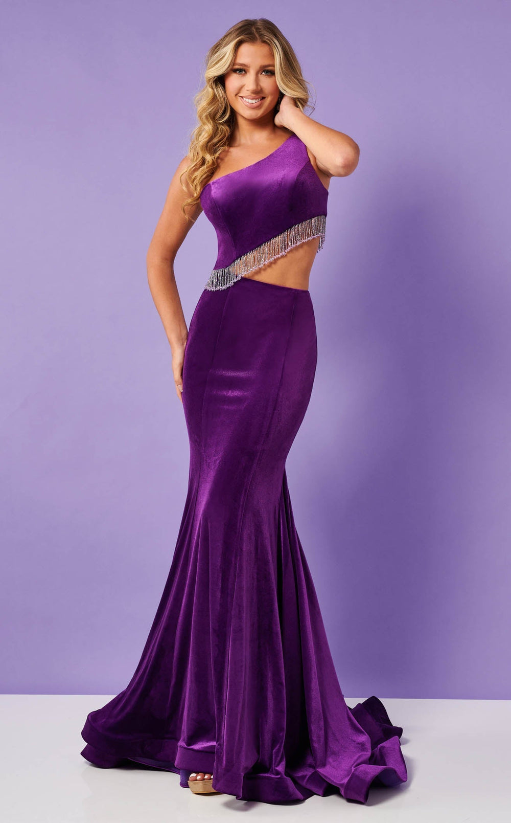 Exquisite Rachel Allan 70329 Dress detail view - VOLAKK