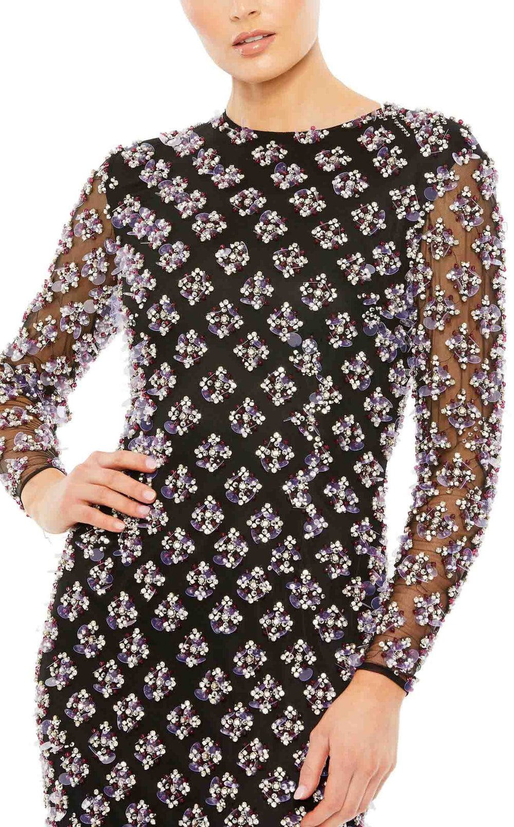 Exquisite Mac Duggal 93618 Dress detail view - VOLAKK