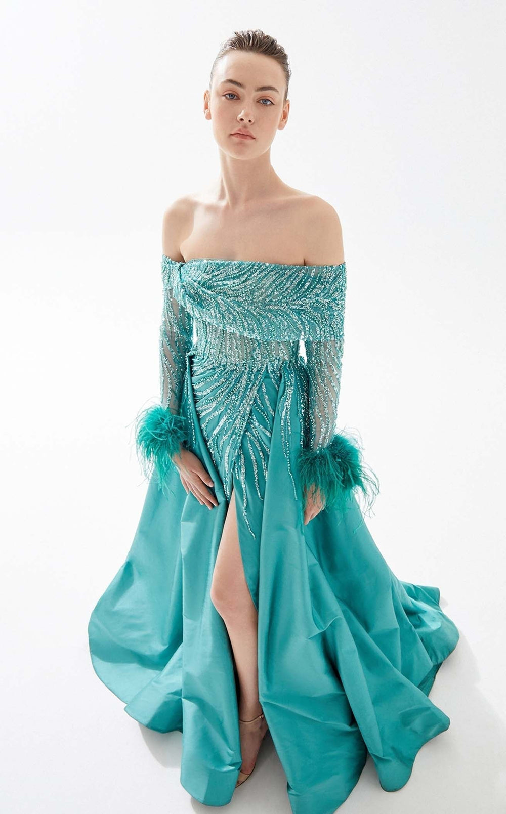 Tarik Ediz 98316 Dress details - VOLAKK