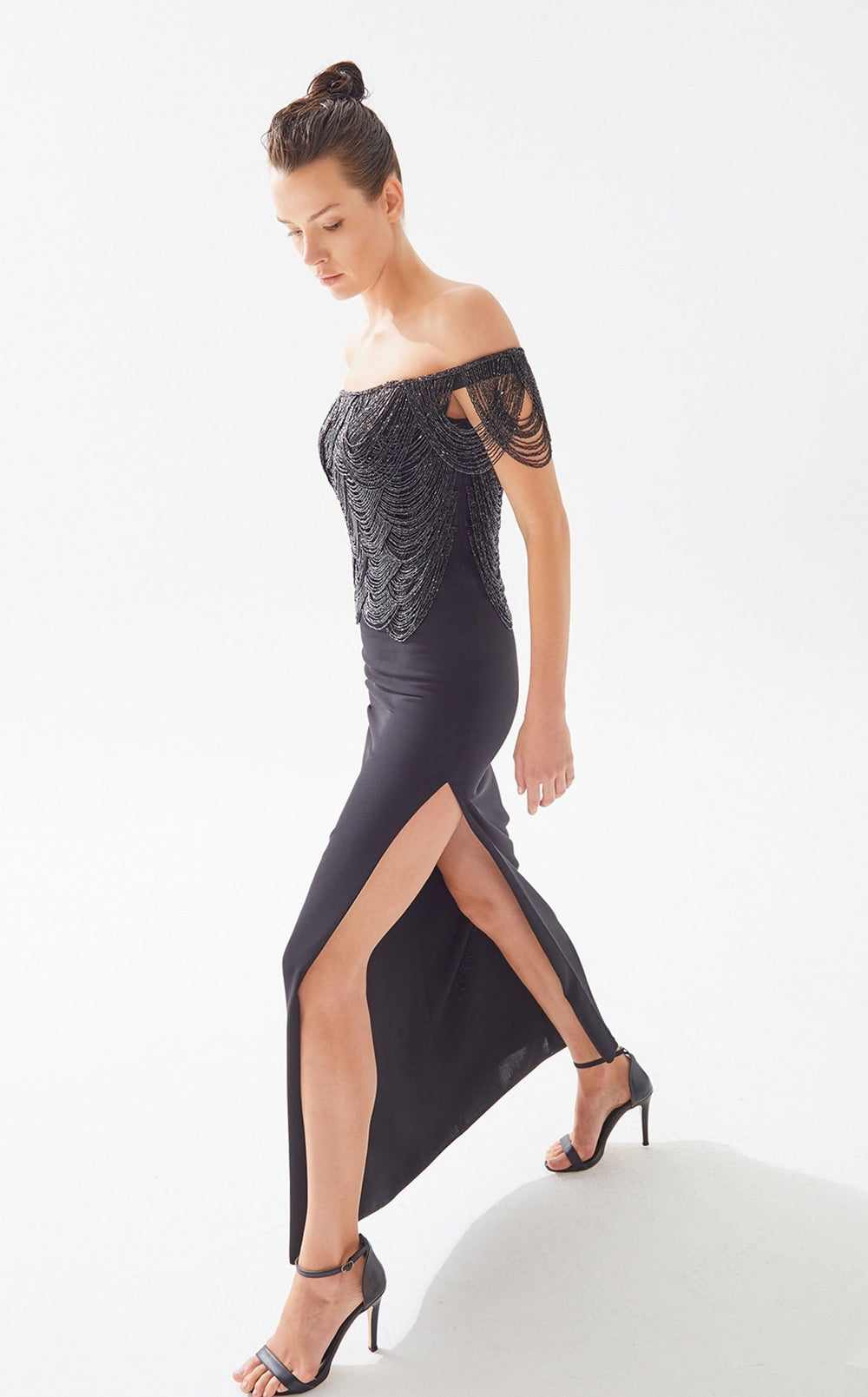 Exquisite Tarik Ediz 98335 Dress detail view - VOLAKK