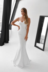 Minimalist Mermaid Wedding Dress Selena view 9