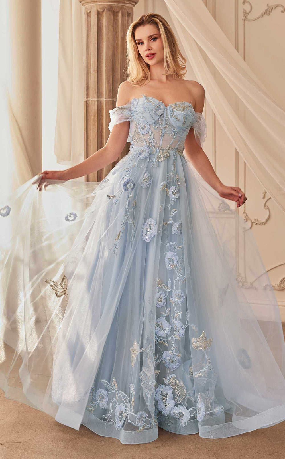 Exquisite Andrea and Leo A1246 Dress detail view - VOLAKK