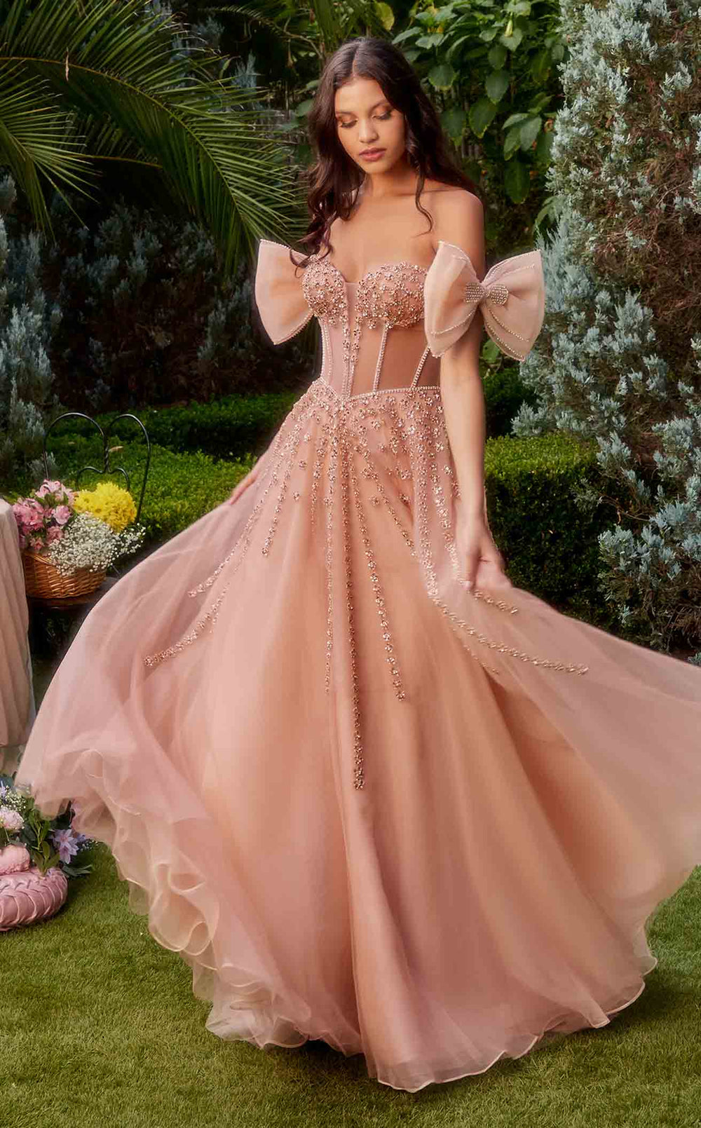 Exquisite Andrea and Leo A1338 Dress detail view - VOLAKK