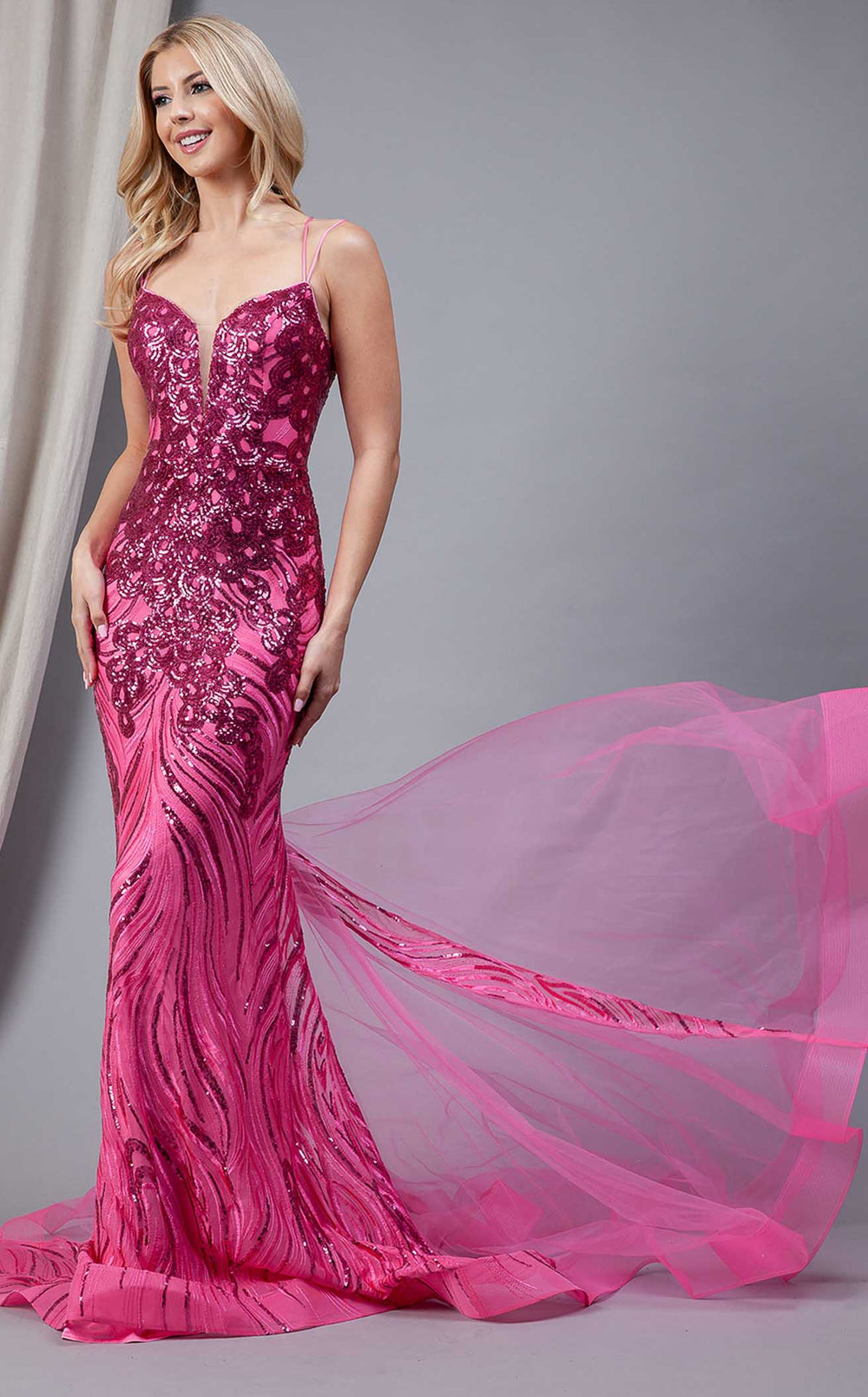 Amelia Couture 7021 Dress details - VOLAKK