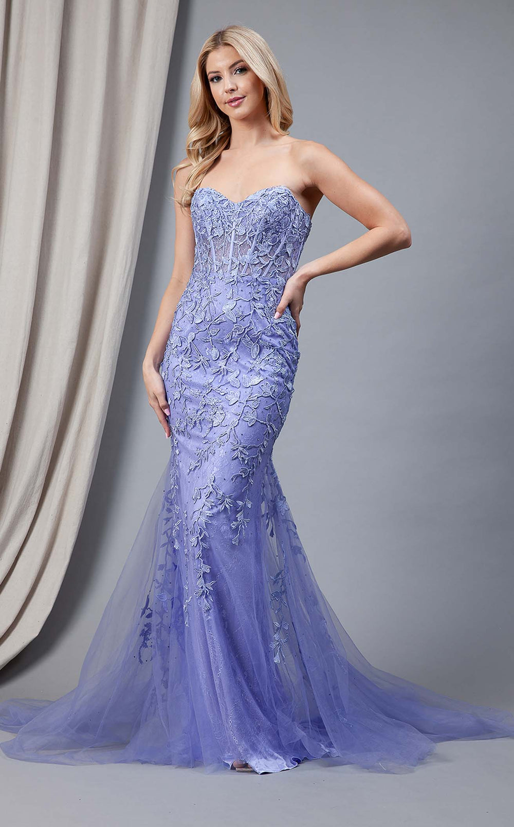 Amelia Couture 7024 Dress details - VOLAKK