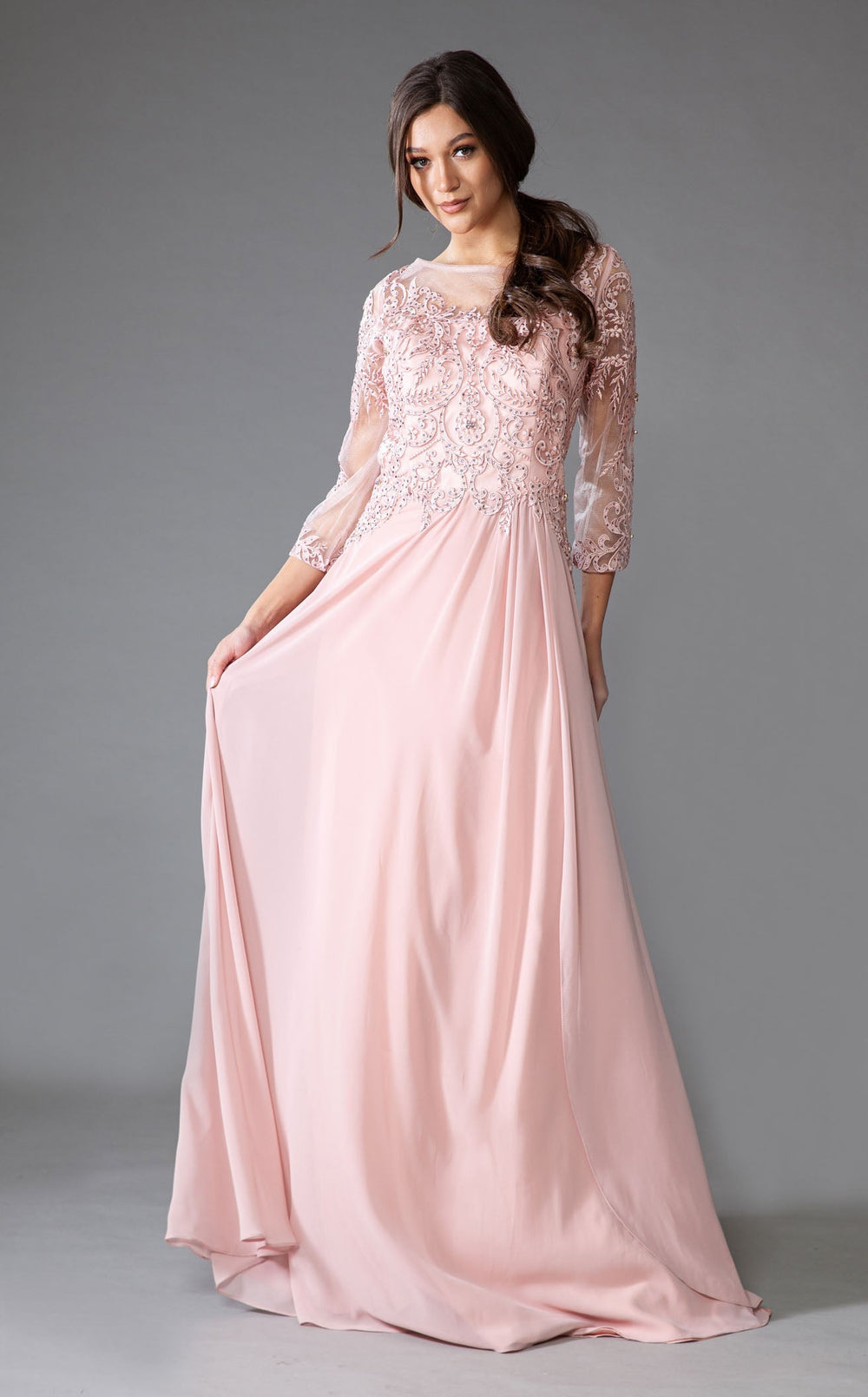 Amelia Couture 7043 Dress details - VOLAKK