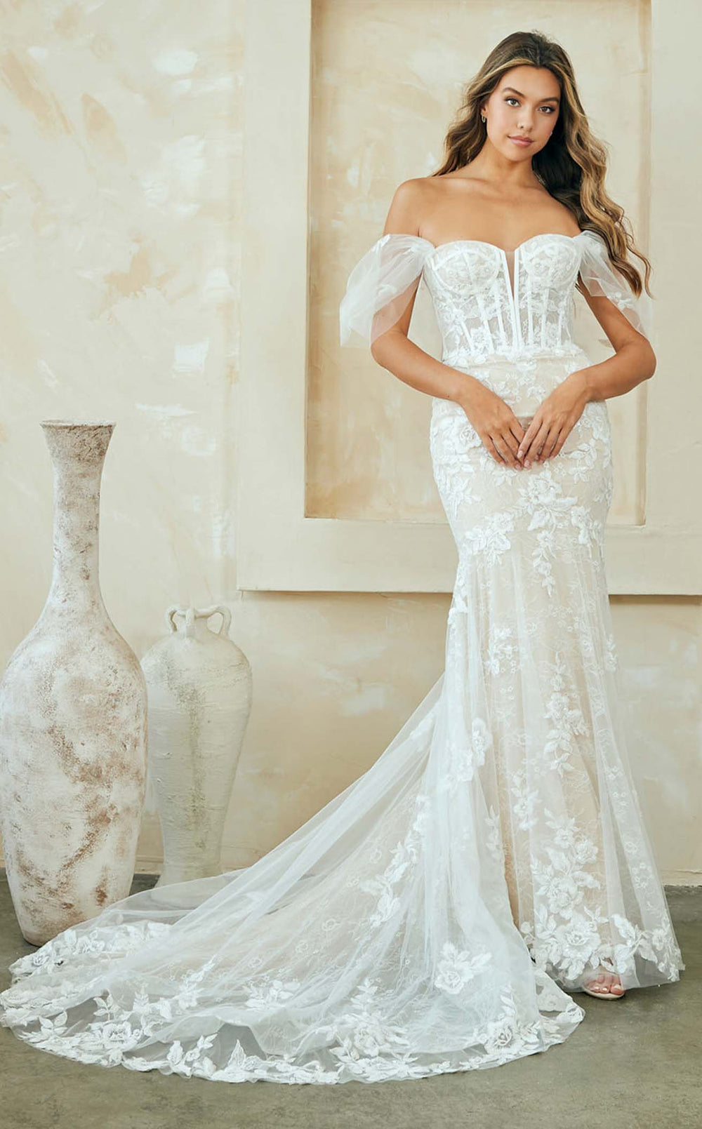 Amelia Couture WL0100 Dress details - VOLAKK
