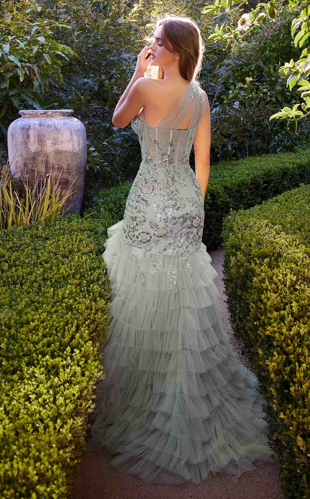 Exquisite Andrea and Leo A1260 Dress detail view - VOLAKK