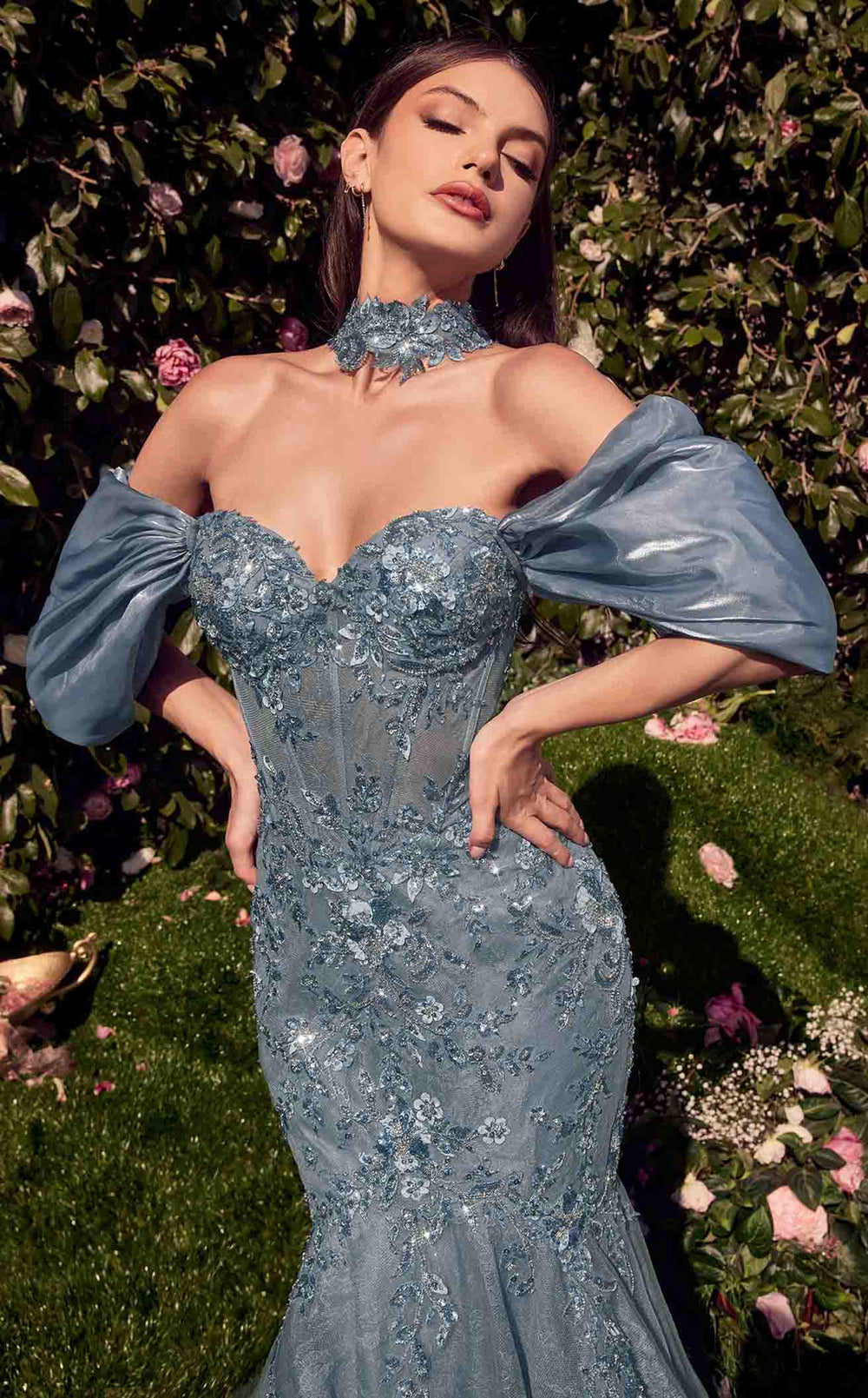 Exquisite Andrea and Leo A1354 Dress detail view - VOLAKK