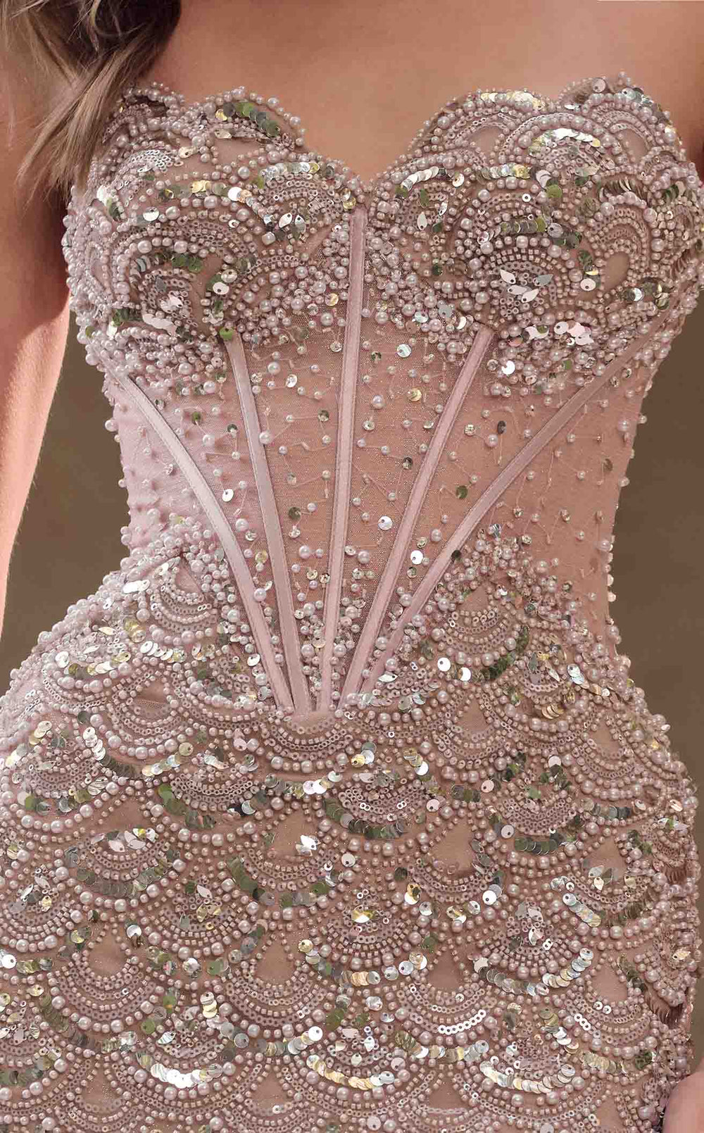Exquisite Andrea and Leo A1481 Dress detail view - VOLAKK