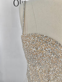 Plus Size Midi Sparkly Wedding Dress Madonna view 8