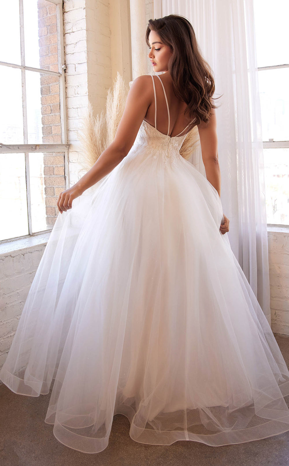 Exquisite Cinderella Divine CD0154W Dress detail view - VOLAKK