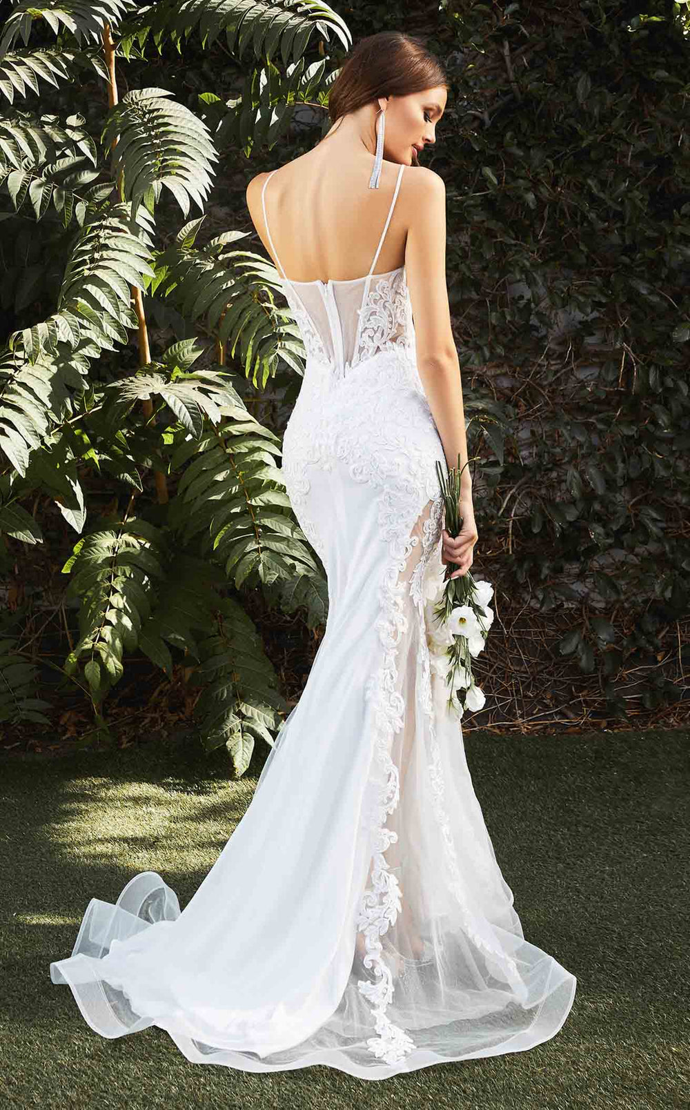 Exquisite Cinderella Divine CD937W Dress detail view - VOLAKK