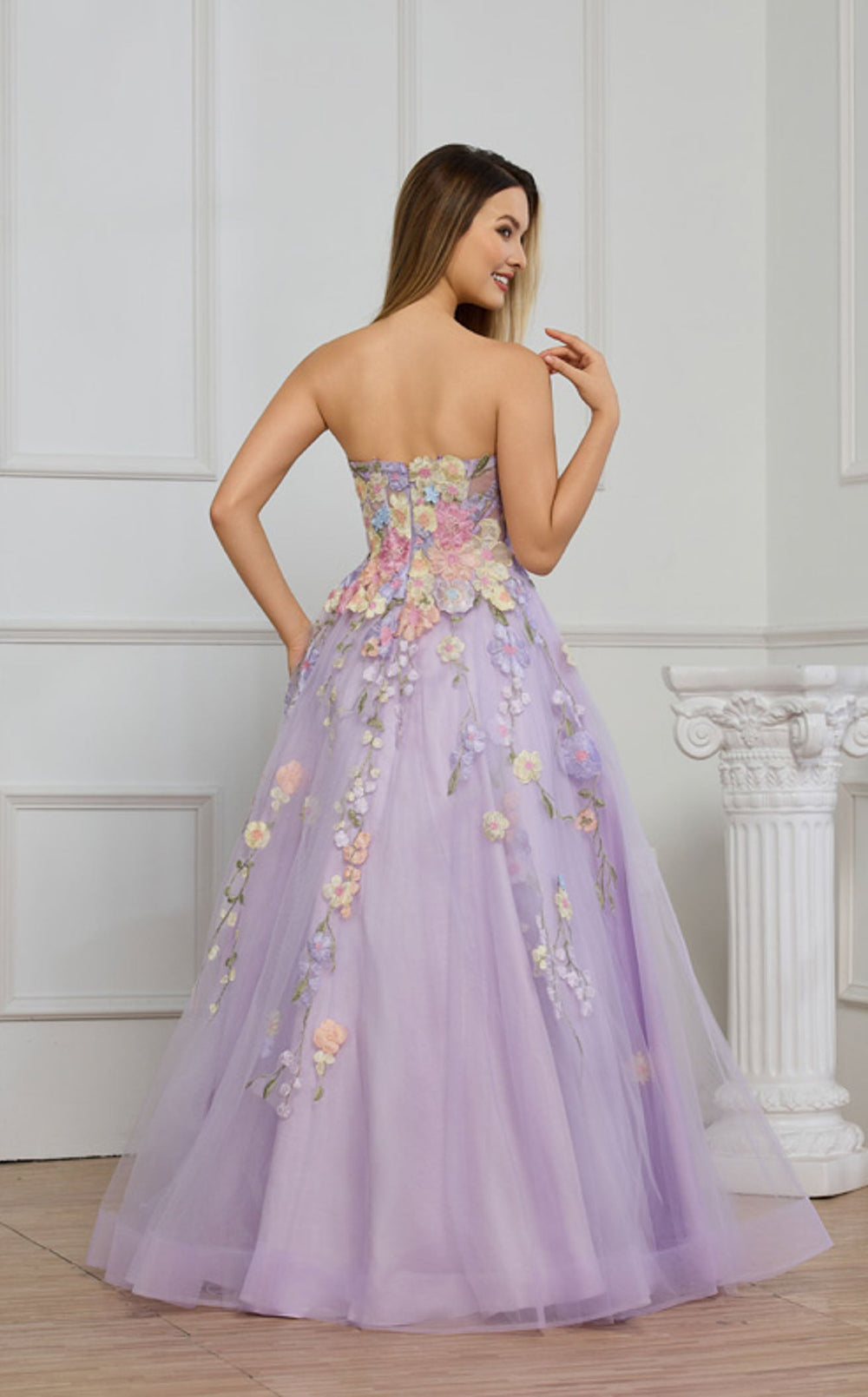 Exquisite Cecilia Couture 8014 Dress detail view - VOLAKK