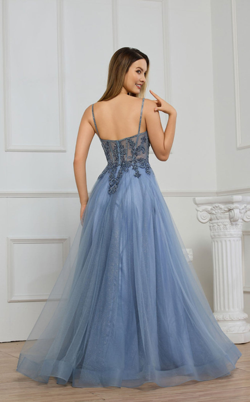 Exquisite Cecilia Couture 8027 Dress detail view - VOLAKK