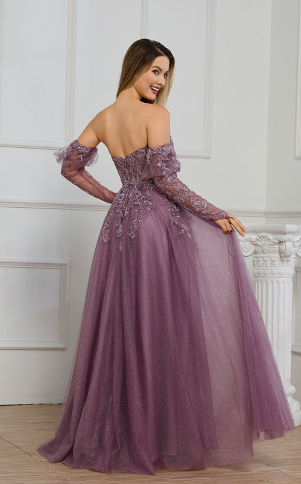 Exquisite Cecilia Couture 8050 Dress detail view - VOLAKK
