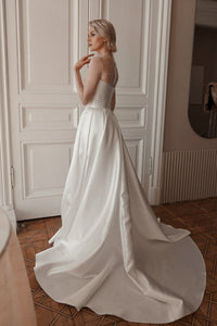 Plus Size Mikado Wedding Dress Chloe view 12