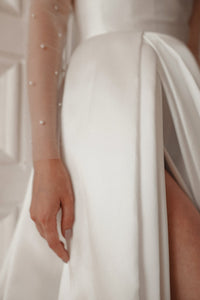 Plus Size Mikado Wedding Dress Chloe view 13
