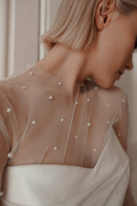 Tulle Blouse Chloe with Pearls view 2