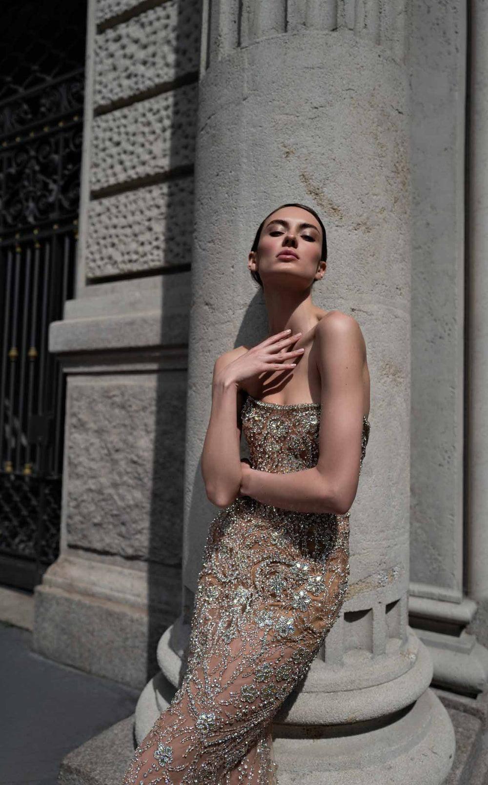 Exquisite Chvmpayne CH312 Dress detail view - VOLAKK