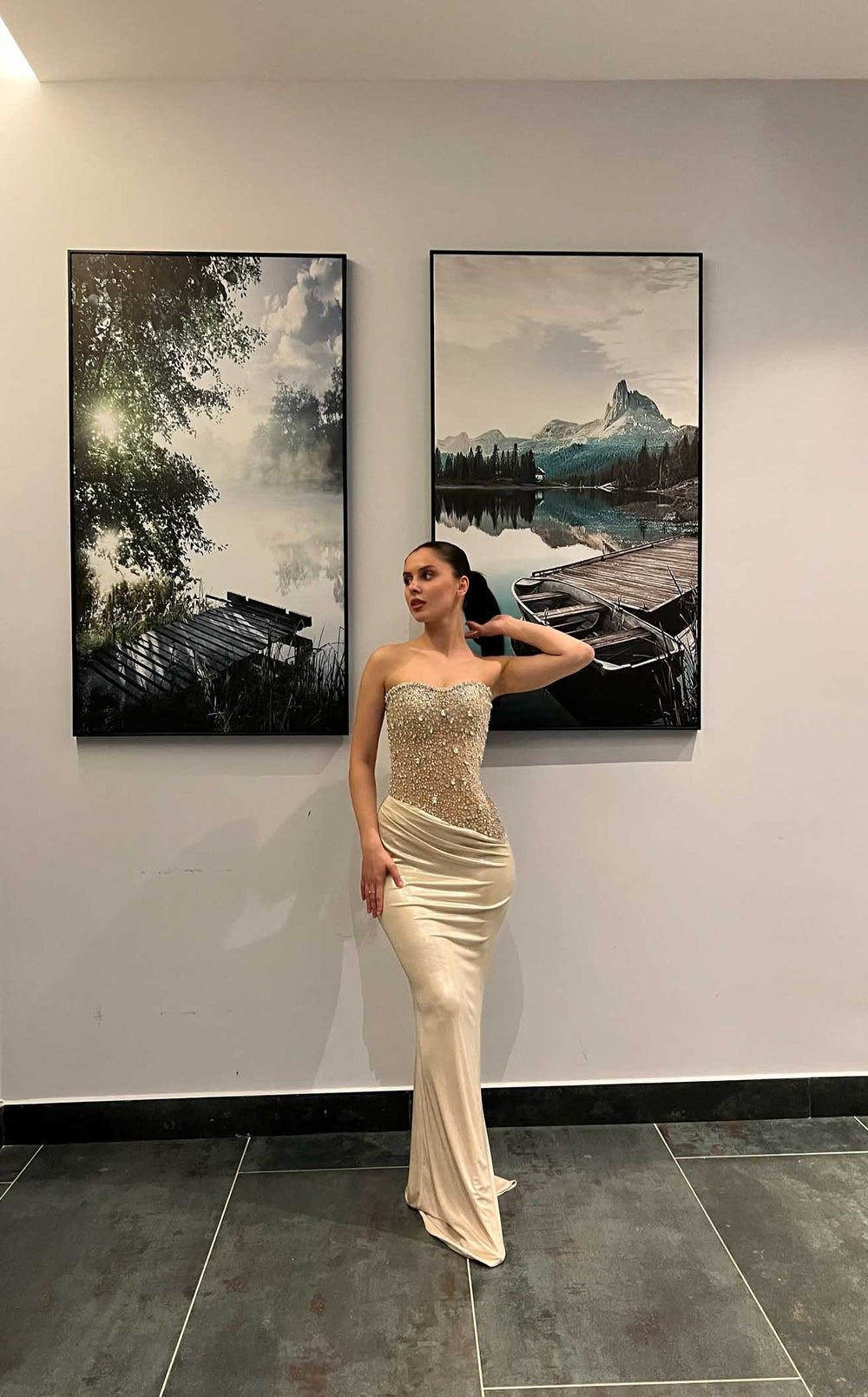 Exquisite Chvmpayne CH704 Dress detail view - VOLAKK