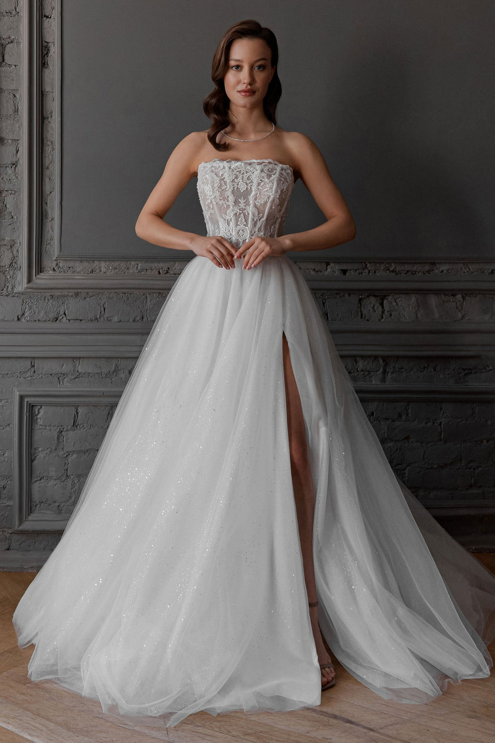 Sparkle Tulle Wedding Dress Serenity - VOLAKK