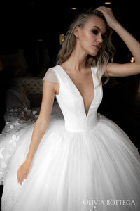 Butterfly Appliqued Wedding Dress Baily view 4
