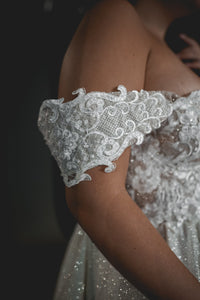 Tea Length Plus Size Lace Wedding Dress Elise view 14