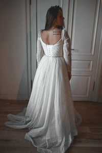 Plus Size Sparkly Wedding Dress Miranda view 4