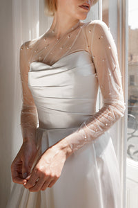 Tulle Blouse Chloe with Pearls view 4
