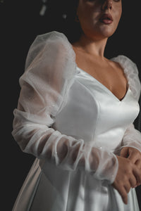 Detachable Tulle Sleeves Kate view 1
