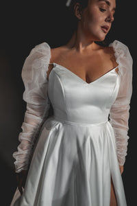 Detachable Tulle Sleeves Kate view 3