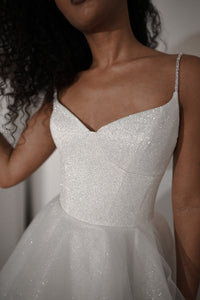 Shiny Short Wedding & Evening Dress Rakel 2 view 2