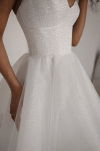Shiny Short Wedding & Evening Dress Rakel 2 view 4