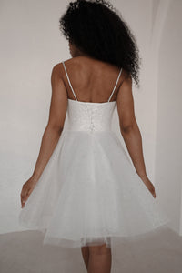 Shiny Short Wedding & Evening Dress Rakel 2 view 7