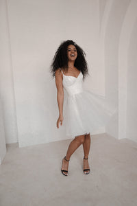 Shiny Short Wedding & Evening Dress Rakel 2 view 8