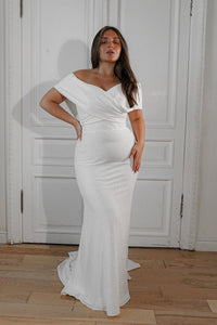 Plus Size Sparkly Sheath Wedding Dress Jolie view 6