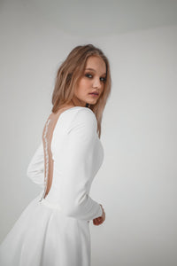 Minimalist Organza Wedding Dress Tayra view 10