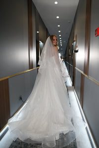 Two-Tier Sparkle Veil Over Ice view 6