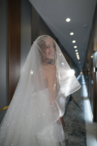 Two-Tier Sparkle Veil Over Ice view 7