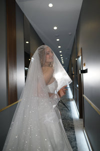 Two-Tier Sparkle Veil Over Ice view 8