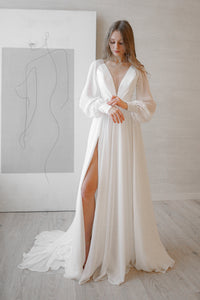 Wedding Dress Assol With High Leg Slit view 1