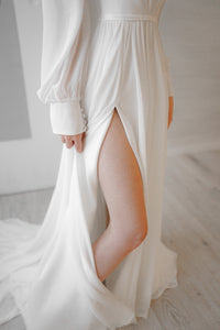 Wedding Dress Assol With High Leg Slit view 7
