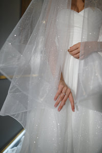 Two-Tier Sparkle Veil Over Ice view 14