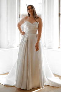 Plus Size Mikado Wedding Dress Chloe view 4
