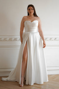 Plus Size Mikado Wedding Dress Chloe view 7
