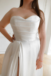 Plus Size Mikado Wedding Dress Chloe view 6