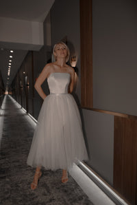 2 in 1 Midi Wedding Dress Monika view 9
