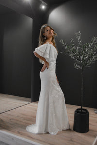 Sparkly Mermaid Wedding Dress Fly view 9